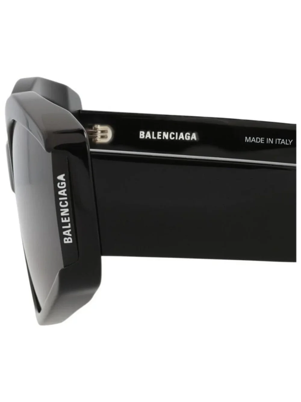 New Balenciaga Womens Cat Eye Black Black Grey Fashion Designer Sunglasses
